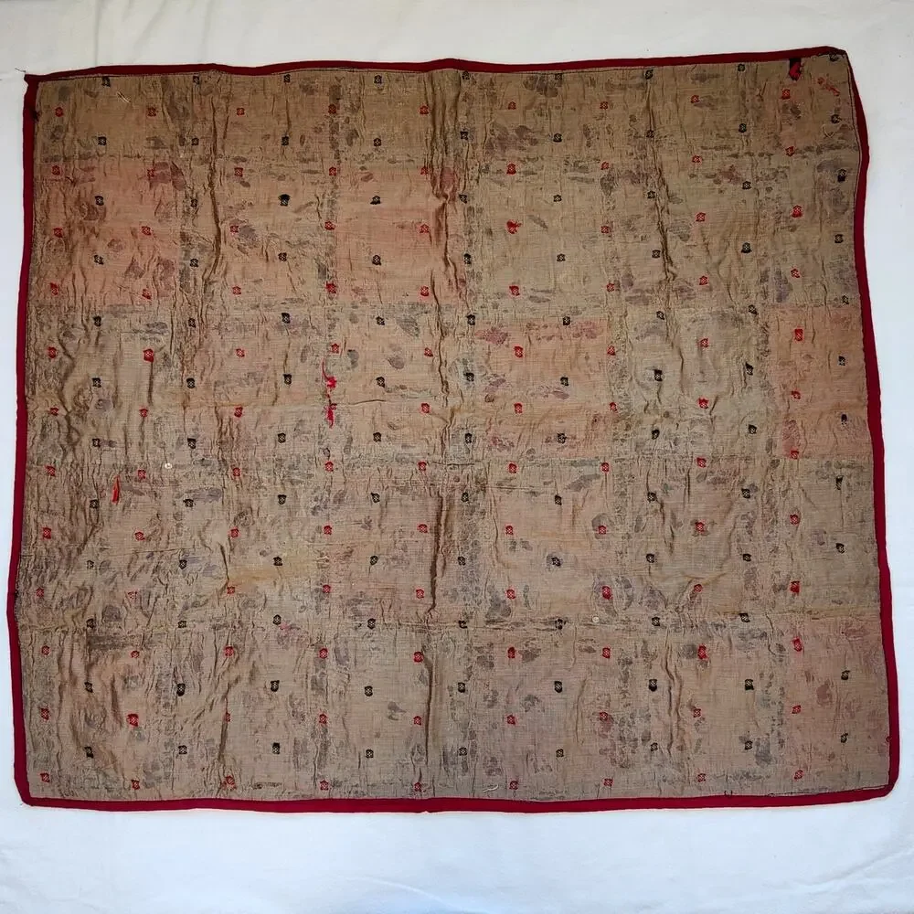 Handmade Bohemian Embroidered Patchwork Wall Hanging Tapestry from India 29